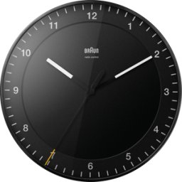 BRAUN BC17B-DCF - Reloj con pared de radio, negro