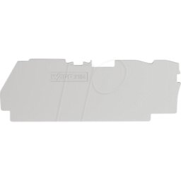 WAGO 2104-1391 - Placa de terminación e intermedia, 1,0 mm de grosor, gris