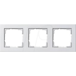 GIRA E2 RA3 RWG - Marco E2 Puro blanco brillante, 3 pliegues