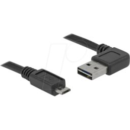 DELOCK 83384 - Cable EASY-USB 2.0 Tipo-A macho, sesgado hacia la izquierda y ha