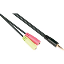 GOOD CONNECTIONS GC AD-HS01 - Cable de audio, conector jack de 3,5 mm a conector hembra 2x , C
