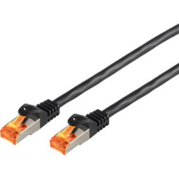 SHIVERPEAKS SHVP BS08-26085 - Cable de conexiones Cat.6a, S/FTP, negro, 15,0 m