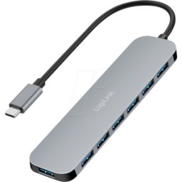 LOGILINK UA0457 - Hub USB-C, 7 puertos, USB 3,2 Gen 1, 7x USB-A..