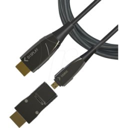TECHLY ICOC-HDMIHY2D010 - Cable HDMI óptico activo (AOC), 4K 60Hz, Micro D > HDMI a