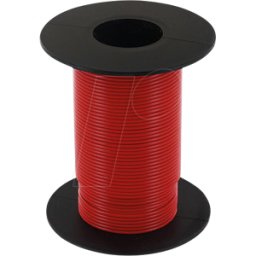 ECON CONNECT ECON KL025RT25 - ct Alambre de cobre trenzado 0.25qmm bobina roja 25m