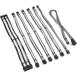 KOLINK 05709 - Juego de cables Kolink Core Pro 12V-2x6 Tipo 2 - negro/blanco