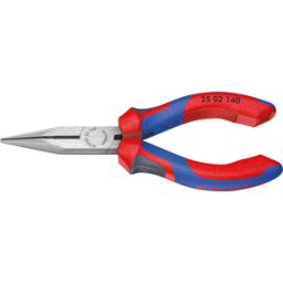 KNIPEX KN 25 05 140 - Alicates de boca semirredonda, 140 mm, cromados