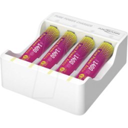 ANSMANN ANS 1001-0182 - Cargador USB, Pure Power, Li-Ion, incl. 4x AAA (Micro) 1400 mAh