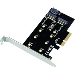 CONCEPTRONIC CON EMRICK04B - PCIe x4 > 1 M.2 SATA, 1 M.2 NVMe