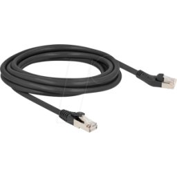 DELOCK 80754 - Cable de red RJ45 Cat.8.1 S/FTP macho 45° ángulo izquierdo a mac