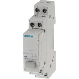 SIEMENS SIE 5TE48112 - Pulsador, 2S + 2OE, 1 botón gris, con función de c
