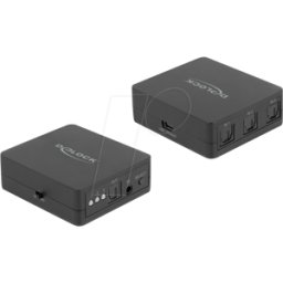 DELOCK 63395 - TOSLINK Switch 3x TOSLINK IN > 1x TOSLINK OUT, control remoto IR
