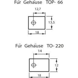 FISCHER ELEKTRONIK GLIMMER TOP 66 - Disco de mica para carcasa TOP 66