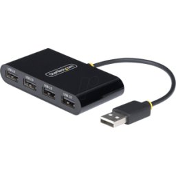 STARTECH.COM ST ST4200MINI2 - Concentrador USB 2.0 de 4 puertos, móvil