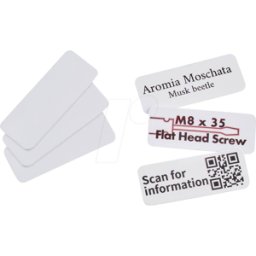 COLOP 156478 - Placa de plástico e-mark®, adhesiva, 45x18 mm, 50 unidade