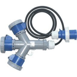 PC ELECTRIC CEE-ADAPTER 1-3C - Conector CEE16. En acoplamiento 3xCEE 230V/16A.