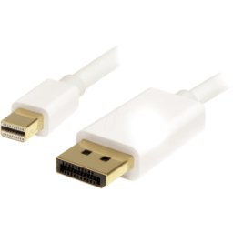 STARTECH.COM ST MDP2DPMM1MW - Cable Mini DisplayPort a DP 4k 1 m, blanco