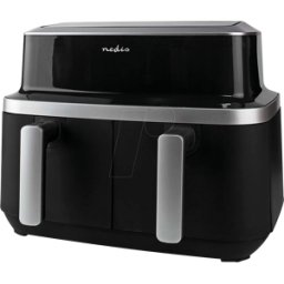 NEDIS N KAAF320BK - Freidora de aire caliente, 2x 4,2 l