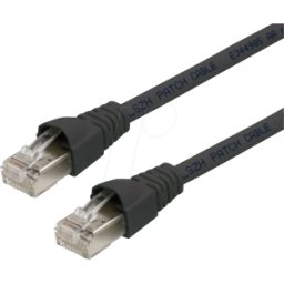 TELEGÄRTNER TG 100008267 - Cable de interconexiones RJ45 Cat.6a S/FTP 2 m negro