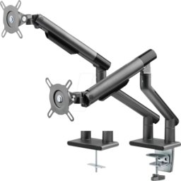 MYWALL MYW HL23-2 - Soporte para monitor, 2 pantallas, 17" - 32", gris, montaje de m