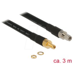 DELOCK 13007 - Cable de antena RF, conector SMA > conector hembra SMA, 3 m
