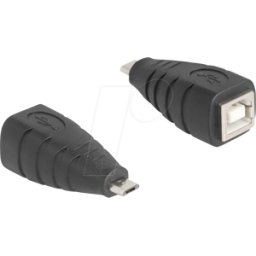 DELOCK 67201 - Adaptador USB 2.0, Micro-B macho > B hembra