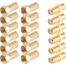 SHIVERPEAKS SHVP BS15-300014 - JUEGO DE enchufes adaptadores, conector F y conector F.