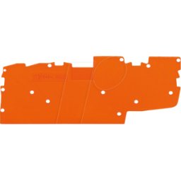 WAGO 2022-1492 - Placa final e intermedia, 1 mm de grosor, naranja
