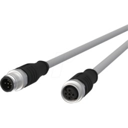 METZ CONNECT MC 142MMA12020 - Cable de sensor, M12, 5 polos, ac > KU, 2 m
