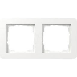 GIRA 0212 150 - Marco protector Gira E1, doble, blanco puro brillante