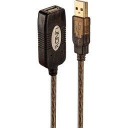 LINDY 42631 - Cable USB 2.0 activo, conector a > conector hembra, 20 m