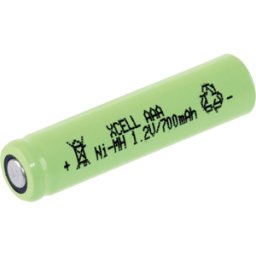 XCELL XC 302462 AAA - Célula industrial, NiMH, AAA (Micro), 1,2 V, 700 mAh, Flat Top