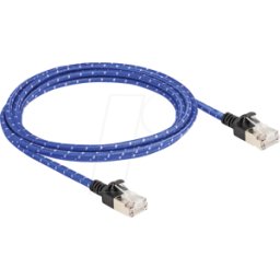 DELOCK 80378 - Cable de red RJ45 Cat.6A U/FTP Slim 2 m azul