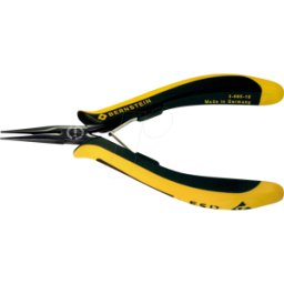 BERNSTEIN BERN 3-685-15 - Alicates de punta de aguja ESD, disipativo, 140 mm, superficies