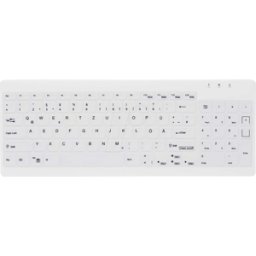 CONTOUR AK-C7012FUVSWGE - Teclado, USB, IP68, desinfectable, teclado numérico, Blanco, DE