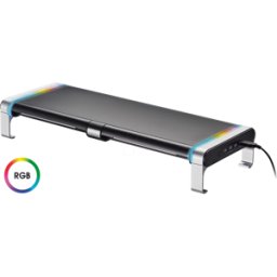 MYWALL MYW HT42L - Soporte para monitor, dos cajones, concentrador USB