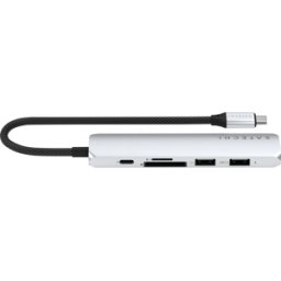 ST-P6SS - Adaptador de puerto múltiple SATechi USB-C 6 en 1 Slim Si