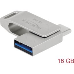 DELOCK 54073 - MEMORIA USB, USB 3.2, 16 GB, USB C/USB-A.