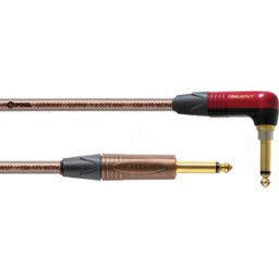 CSI 6 RPMETALSIL - CORDIAL 6,3 mm mono jack, mono ángulo jack, 6,00m