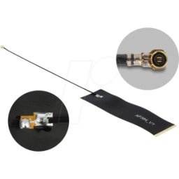 DELOCK 12648 - Antena LoRa 863 - 928 MHz, conector MHF, 1,68 dBi 15 cm