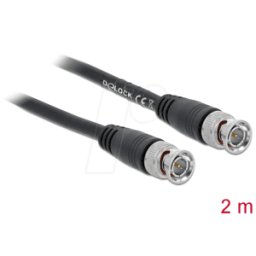 DELOCK 80082 - Cable de vídeo, conector BNC, 2m