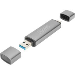 DIGITUS DIGI DA-70886 - LECTOR DE TARJETAS, USB-C™ / USB 3,0, OTG