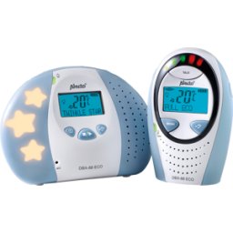 ALECTO ALO DBX-88 ECO - Monitor de bebé DECT con modo ECO completo y pantalla, blanco /