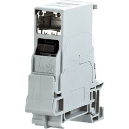 METZ CONNECT BTR 1401806113KE - 1 conector hembra RJ45 IP20 CAT.6a, montaje en riel DIN