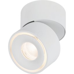PAULMANN PLM 93373 - Luminaria superficial Spircle, 8 W, 530 lm, 3000 K, blanco mate