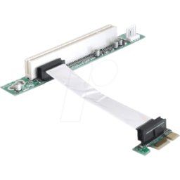DELOCK 41856 - Tarjeta Riser PCIe x1 > PCI, 9 cm, con orientación a la i