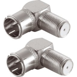 SHIVERPEAKS SHVP BS15-300414 - 2x F-Quick adaptador de ángulo F-plug a F-socket