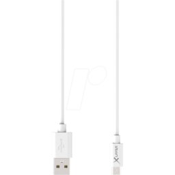 XLAYER 210570 - Cable de sincronización y carga, USB-A -> Micro, 1,2 m, b