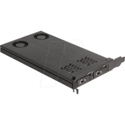 DELOCK 47042 - Marco extraíble PCIe para 2 unidades SSD M.2 NVMe, bloqueo
