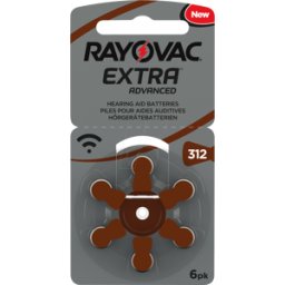 RAYOVAC AID 312 - Batería para audífonos, zinc-aire, 7.8x3.5 mm, ayu
